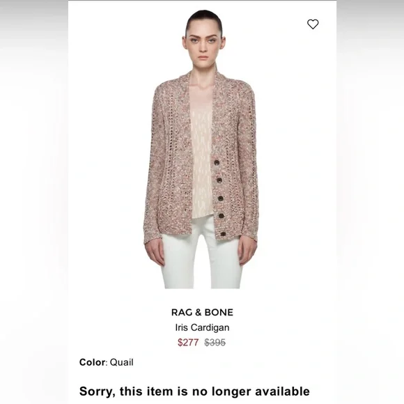 NWOT Rag & Bone Iris cardigan, size S - Picture 10 of 10